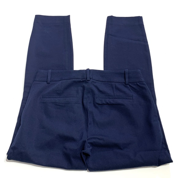 J. Crew Minnie Side-Zip Cropped Cigarette Pant size 0 in Dark Navy - Picture 5 of 12